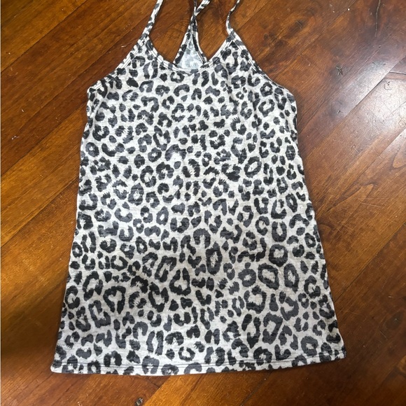 dELiA*s Leopard Print Tank Top - Black and White - Picture 1 of 1